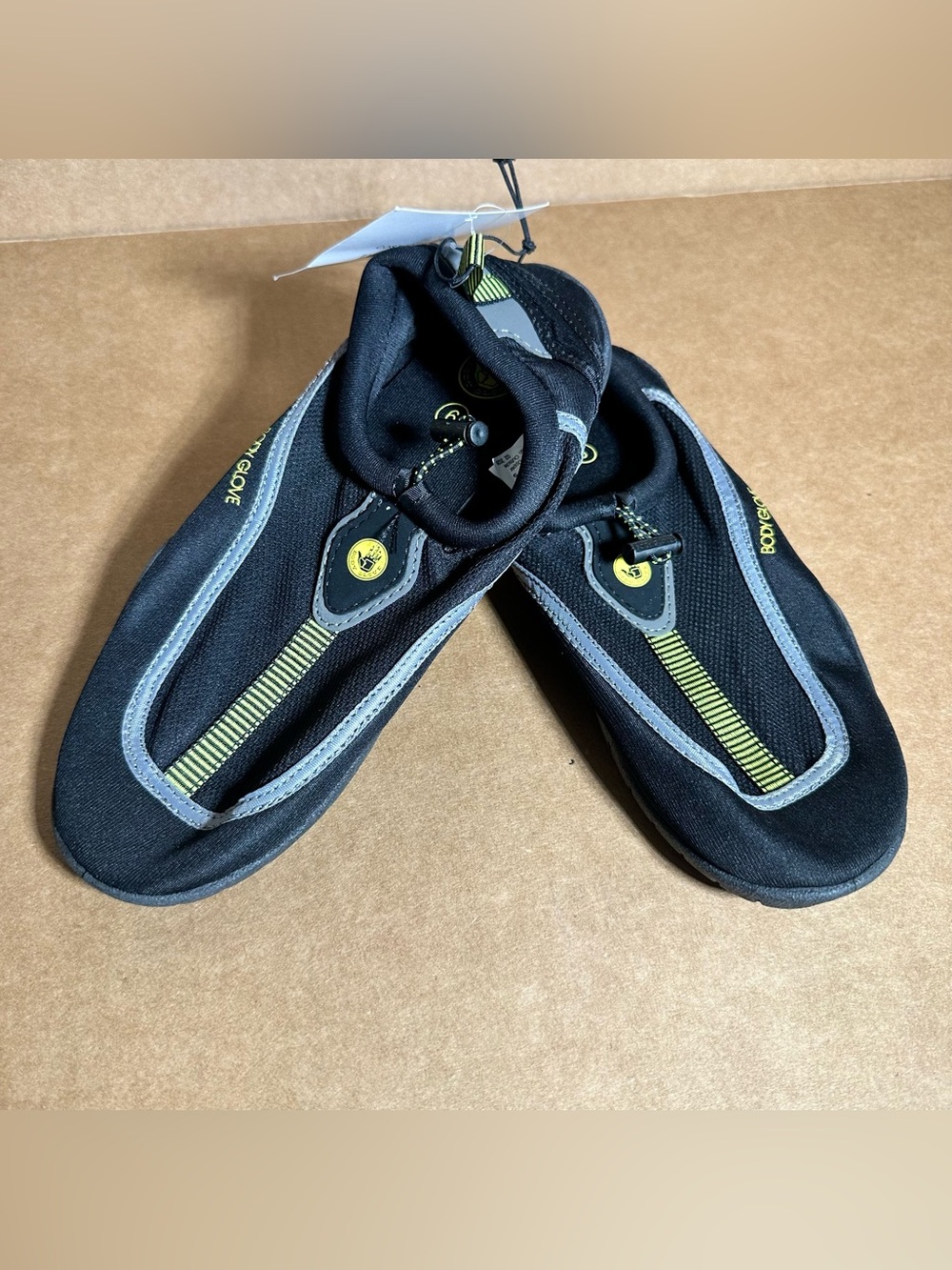 Boys Water Shoes Size 6, Black, Quick-Dry Slip-On, New